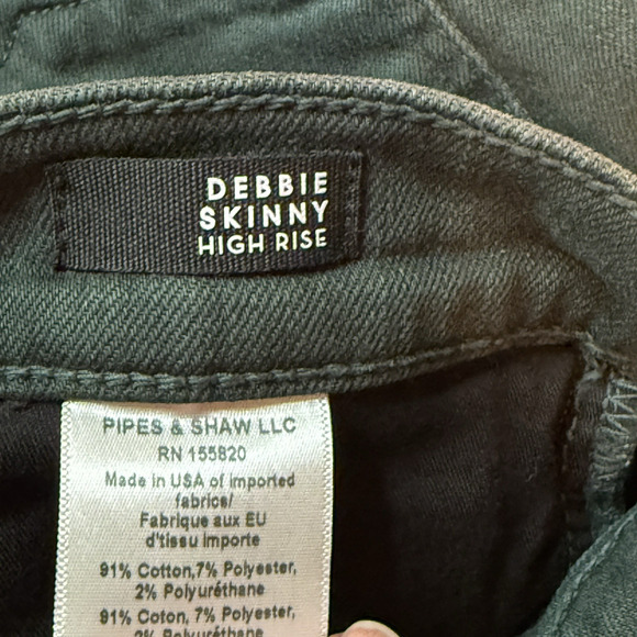 Veronica Beard Jeans High Rise Skinny In Evergreen Size 28 Debbie - Picture 10 of 11